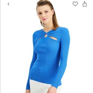 O-Ring Cutout ribbed sweater